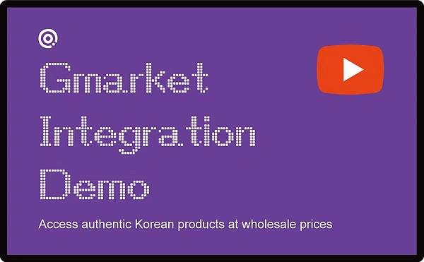 Connected Korean product sourcing workflow